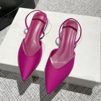 Baotou Sandals Ladies 2023 New Summer Simple Pointy Heel Sandals Ladies High Heel Sash Fashion Women’s Single Elegant Shoes