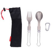 Camping Cutlery Set Camping Foldable Spoon Fork Travel Tableware For