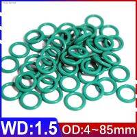 ☒❐๑ 10Pcs FKM Fluorine Rubber O-ring Seal WD1.5mm OD4mm-85mm Fluoro-oxygen O-ring Gasket Ring Corrosion-resistant Seal Heat Wearable