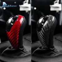 【YF】 AIRSPEED for BMW M3 M5 M6 Carbon Fiber Stickers Car Gear Shift Knob Cover Sticker Interior Trim Accessories