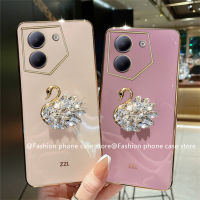 Phone Case เคส Tecno Camon 20 Pro 19 Pro 19 Neo Camon 18 18T 18P 4G 5G ข้อเสนอสุดพิเศษส่องแสงไรน์สโตนหรูหราเคลือบลูกอมรูปหงส์เคสนิ่มฝาครอบ Tecno Camon19 Camon20 Pro 4G 5G 2023