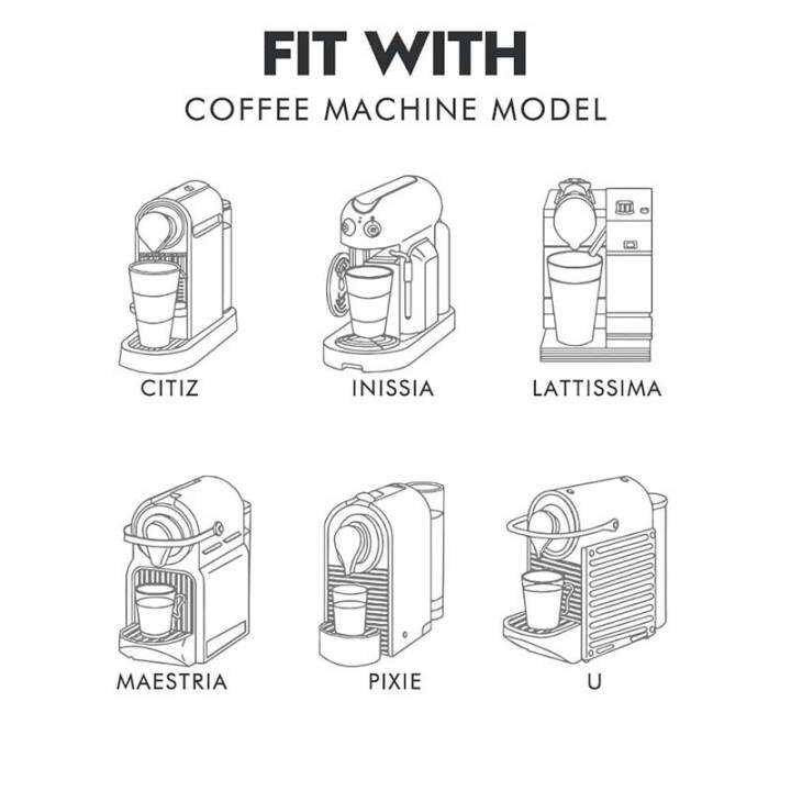 ตัวกรองถ้วยรีฟิลกาแฟแคปซูลฝักแคปซูลเนสเพรสโซ1-2-3ชิ้นใช้ได้กับเครื่องกาแฟเนสเปรสโซ่-xiangban