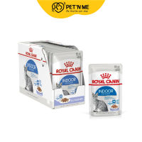 Royal Canin โรยัล คานิน อาหารเปียก แบบเพาช์ สำหรับแมวโตหลังทำหมันเลี้ยงในบ้าน สูตรชิ้นเนื้อในเยลลี่