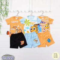 ชุดเซต เสื้อ-กางเกงขาสั้น(3ชุด) ลาย Nemo ปลานีโม่