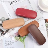 Fashion With Velvet Lining Hard Shell Wood Grain Reading Eyewear Case Glasses Box Myopia Glasses Case Eyewear Protector