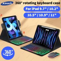 Backlight Keyboard Case For iPad 10th 9th 8th 7th 6th 5th Gen Case For iPad Air 5 4 3 2 360 Rotating Stand Cover For iPad Pro 11 Cases Covers