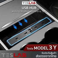 USB Hub Tesla Model 3, Model Y อุปกรณ์เพิ่มช่องเสียบ USB A และ USB TypeC TL002