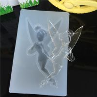 1Pcs 3D Angel Dancing Girl Flower Fairy Fondant Chocolate Silicone Mold For Cake Decorating Tools Soap Candle Mold Bread Cake  Cookie Accessories