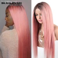 Pink Straight Lace Front Wig Human Hair Preplucked Wigs Straight Lace Front Wigs Straight Human Hair Wigs For Women Brazilian [ Hot sell ] ea1voy