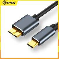 [Hot K] RYRA 0.5/1/1.5/2M 5Gbps สายเคเบิลฮาร์ดไดรฟ์เสริมดิสก์สำหรับ USB C เป็น Micro B 3.0สายต่อสำหรับคอมพิวเตอร์ฮาร์ดไดรฟ์