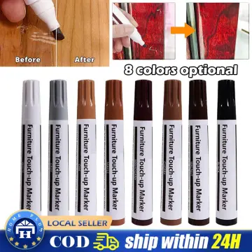 Boxgear Furniture Markers Touch Up - Set of 13 Wood Furniture Repair Kit - Wood  Markers Pen and