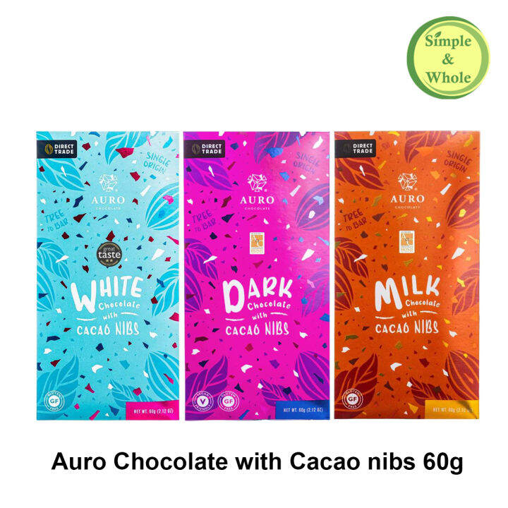 Auro Chocolate with Cacao nibs 60g | Lazada PH