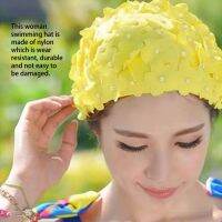 【CW】 Woman Hat Pattern Fashion Decoration Hats Hair Protection Cap Accessory Indoor Outdoor Pool