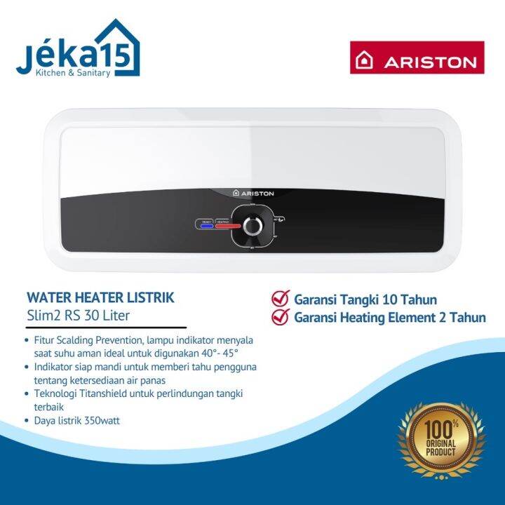 Electric Water Heater Ariston Slim Rs L Pemanas Air Listrik Lazada Indonesia