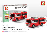 ตัวต่อรถทัวร์ No.6116 SEMBO BLOCK จำนวน 119ชิ้น