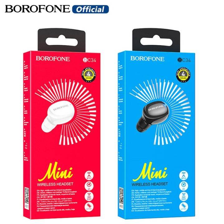 โบโรโฟน-bc34หูฟังบลูทูธ100-หูฟังเดี่ยวขนาดเล็กอเนกประสงค์ชุดหูฟังบลูทูธ5-0สำหรับโทรศัพท์-ios-samsung-vivo-oppo-huawei-android