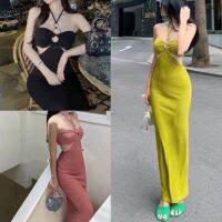 Spaghetti strap body Dress With Cute Waist Hollow Out, Extremely MAI PHUONG BUI Hugging form