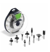 FESTOOLชุดดอกเร้าเตอร์ OF HW 10x S8 Mix ก้านดอก 8 mm.