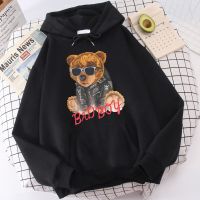 Looking Cool Bad Boy With Glasses Printed Hoodies Men Versatile Loose Sweatshirt Classical Hooded Top Soft Pocket Hoodie MenS Size Xxs-4Xl