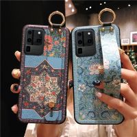 {OLI STUDIO}สำหรับ SamsungA50 A70 A51 S10 S20 Plus S20Ultra S10 A30s A50s A30 A20หมายเหตุ10 Plus Note10สายรัดข้อมือ TPUCase