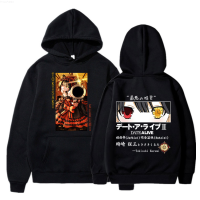 Japanese Anime Date A Live Tokisaki Kurumi Print Hoodie Harajuku Men Women Oversized Sweatshirts Manga Cosplay Black Pullovers{trading up}