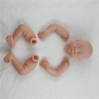 17 Inch 44CM Reborn Doll Unpainted Unfinished Cloth Body Levi Blank Kit Realistic Newborn Fabric Body Bebe Parts DIY Kit