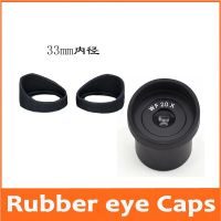 32-35mm Horn Eyeshade Rubber Eye Guards Cylinder Eye Shield Caps for Biological Stereo Microscope Telescope Monocular Binoculars