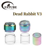 【CW】∏  FATUBE 5pcs Straight BUBBLE Glass Cups for Dead V3 3 Bulb TUBE Transparent Semirainbow