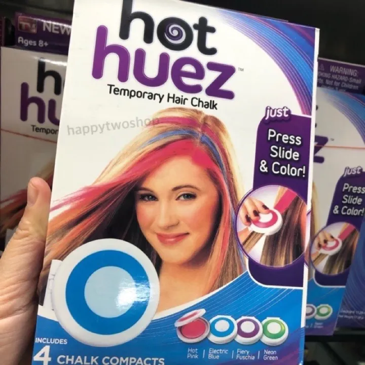 ♗HOT HUEZ TEMPORARY HAIR CHALK ชอล์คเปลี่ยนสีผม Lazada.co.th