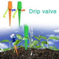 【☼】 yiqkdn 12Pcs Self Watering Spikes System Automatic Waterer Drip Irrigation Adjustable Water Flow Watering Device Kits Garden Tool