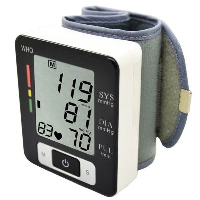 【New arrival】 Health Care ดิจิตอล LCD สายรัดข้อมือเลือด-เครื่องวัดความดันเครื่องวัดชีพจร Sphygmomanometer วิธี Oscillometric