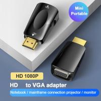 HDMI เข้ากันได้ชายกับ VGA Famale แปลงอะแดปเตอร์3.5มิลลิเมตรแจ็คเสียง HD 1080จุดสำหรับแล็ปท็อปพีซีทีวีกล่องแสดงโปรเจคเตอร์