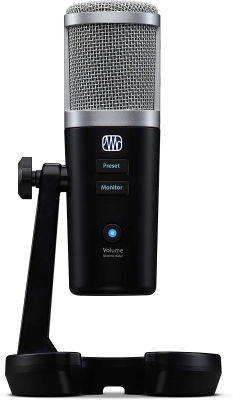 PreSonus Revelator USB Condenser Microphone for podcasting, live streaming, with built-in voice effects plus loopback mixer for gaming, casting, and recording interviews over Skype, Zoom, Discord Revelator USB-C Condenser Mic