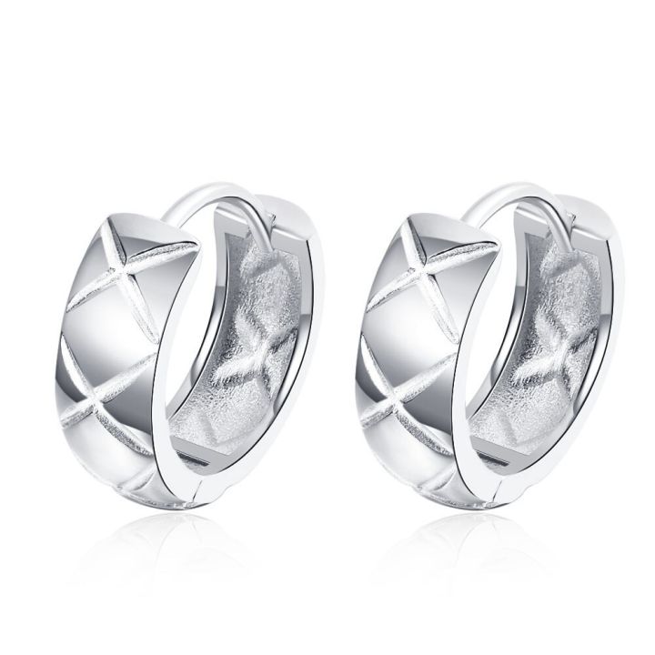 100-s925-sterling-silver-earrings-fashion-smooth-rhombic-circle-earrings-high-quality-round-stud-earing-for-women-jewelryth