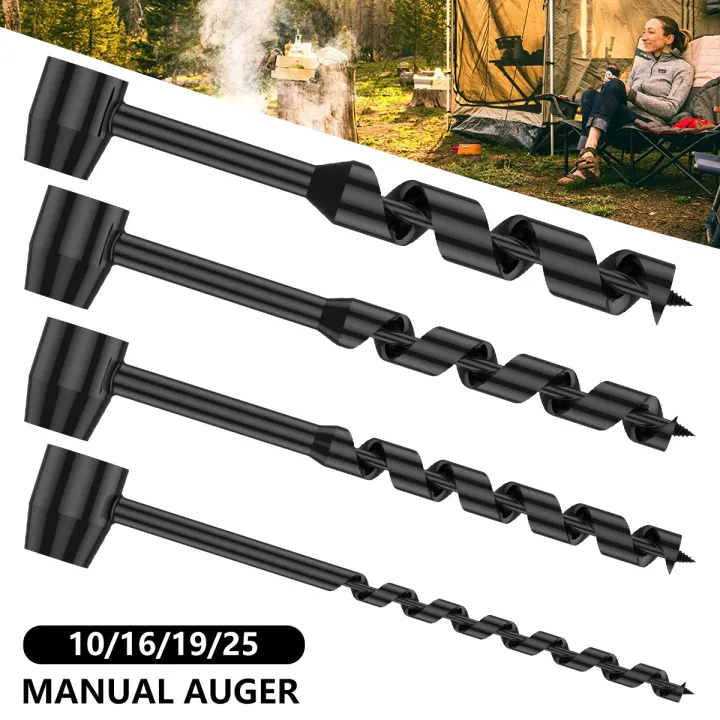 Carbon Steel Manual Auger Drill Bushcraft Hand Drill Carbon Steel
