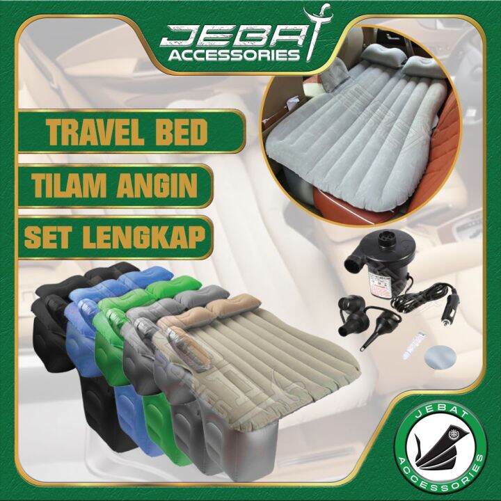 ★FULL SET Inflatable Car Bed Car Air Mattress Tilam Angin Kereta Lazada