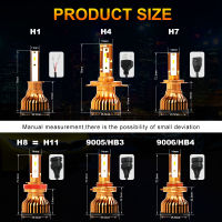 HL H1 H7 Led Headlight Bulbs H4 LED Car Lights H11 HB3 9005 HB4 9006 6500K 60W 12V 12000LM Auto Headlamps Auto Lamps for Car