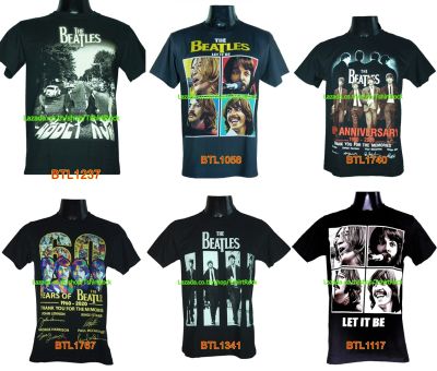 เสื้อวง The Beatles เดอะบีเทิลส์ ไซส์ยุโรป เสื้อยืดวงดนตรีร็อค ผ้า100 คอฟิต