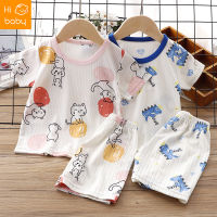 Get your kids ready for summer with these comfortable and stylish Childrens Summer Clothes! Featuring Baby Ice Silk Short-sleeved Set  Babys Thin Pajamas  Boys Air-conditioning Clothes  and Girls Two-piece Set