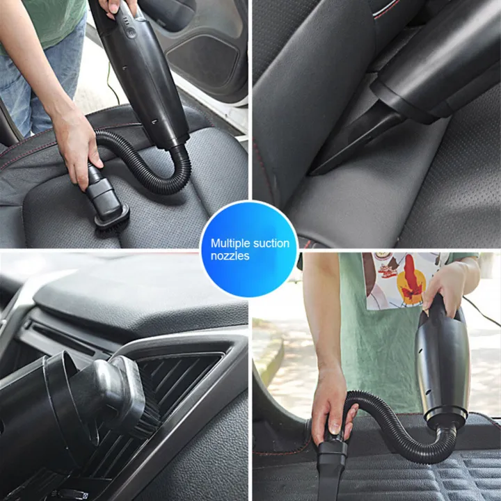 Anyike 120W Super Suction Car Vacuum Cleaner Wireless Handheld Vacuum Cleaner Wet Dry Dual Use