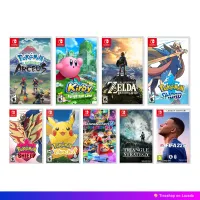 Nintendo Switch 9 Game แผ่นเกม นินเทนโดสวิทซ์ ชุด 9 เกมขายดีปี 2019-2022 : Pokemon Arceus / Sword / Shield / pikachu / Zelda / mario kart 8 / kirby forgotten / triangle / Fifa 22
