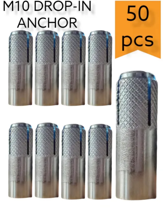 Anchor Grip M10 10mm 50pcs Zinc Plated , DropIn Anchor, Anchor Grip