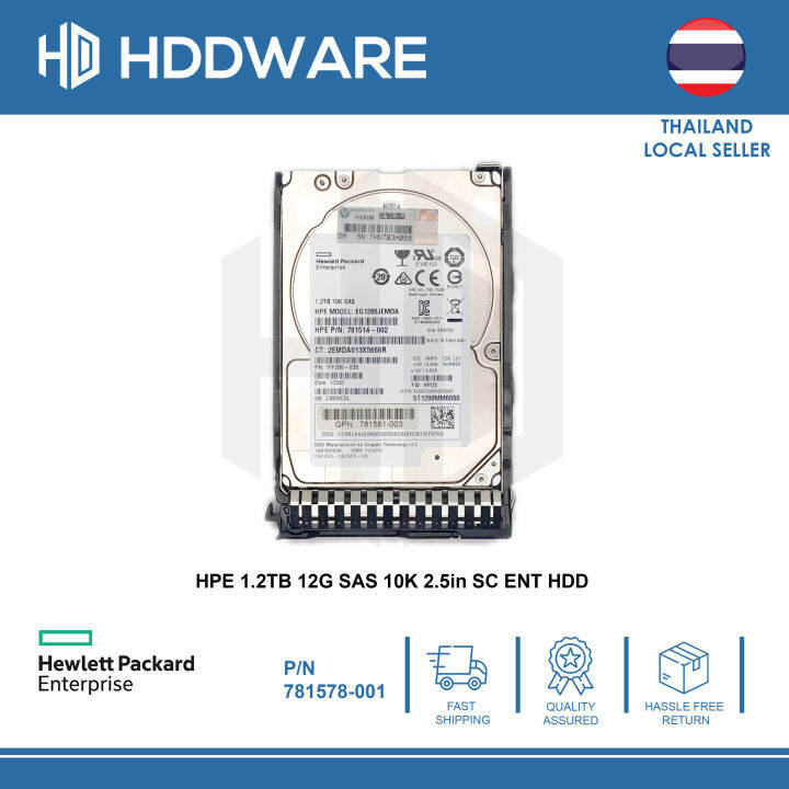 Fit HP 781578-001 1.2TB 12G SAS 10K SFF 2.5" SC 781518-B21