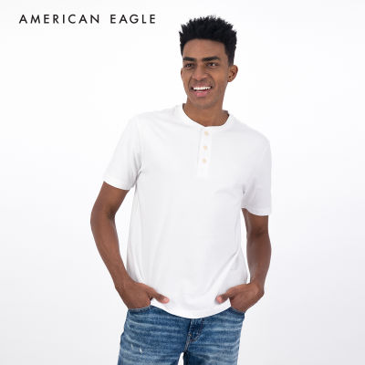 American Eagle Henley T-Shirt เสื้อยืด ผู้ชาย เฮนลีย์ (NMTS 017-1740-100)