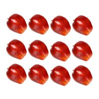 12 Pcs Fruit Apples Artificial Apples Lifelike Simulation Red Apples Home House Decor for Still Life Kitchen Decor