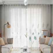 Vải Tuyn Lá Rèm Mỏng Dính Đồ Trang Trí Vải Tuyn Voile Tấm Màn Đồ Dùng