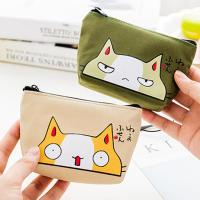 1 PC Cute Cartoon Cat Card Holder Coin Purse Change Purses Small Wallets Women Clutch Zipper Coins Bag Pouch Cat Kids Mini Wallet