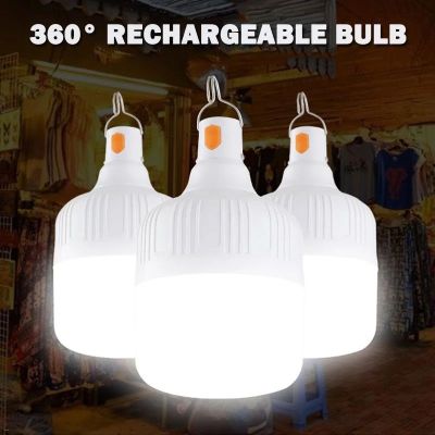 30W-220W Portable Lanterns LED Bulb Night Market Light Outdoor USB Rechargeable Waterproof Emergency Lights Tent Camping Light