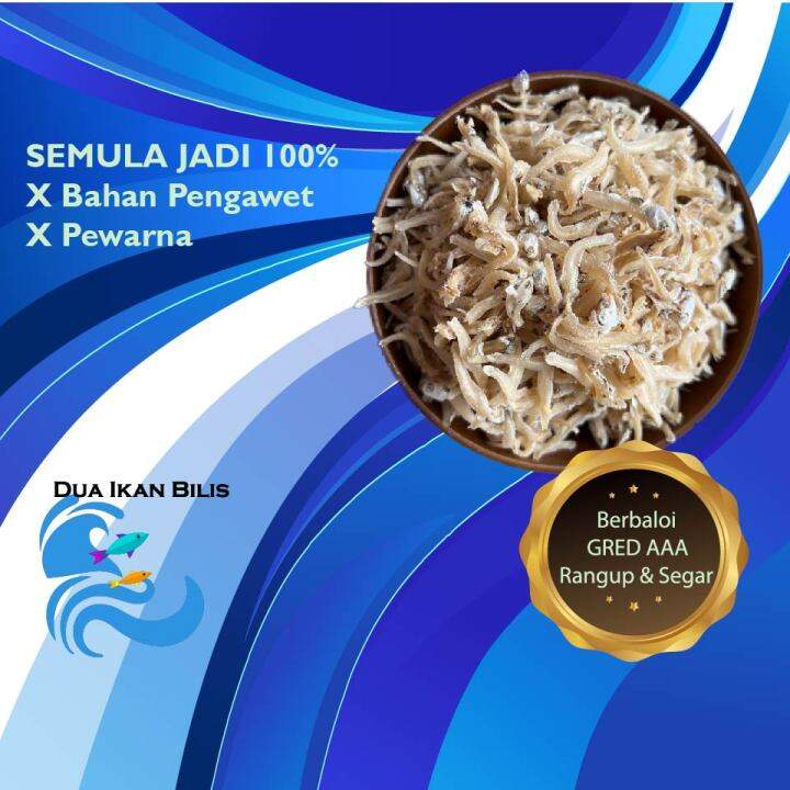 Ikan Bilis Halus -Mata Biru(No Kopek) Gred AAA /Dried Anchovy #matabiru ...