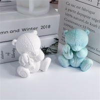 【YY】Cuddle A Bear Candle Silicone Mold for Handmade Chocolate Decoration Gypsum Aromatpy Soap Resin Candle Silicone Mould